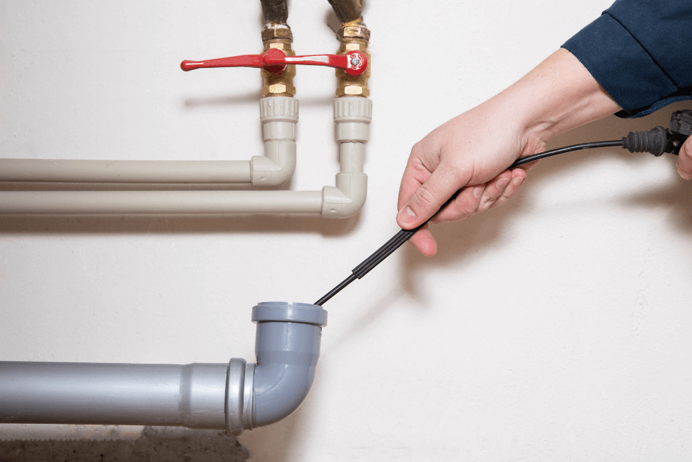 Drain cleaning process step 1 - Precision Diagnosis with Live CCTV service in Dubai